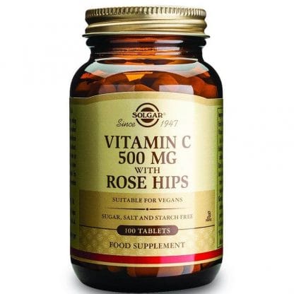 Solgar Rose Hips Vitamin C Συμπλήρωμα Διατροφής για την Μέγιστη Απορρόφηση της Βιταμίνης C απο τον Οργανισμό tablets - 1500 mg/90 caps