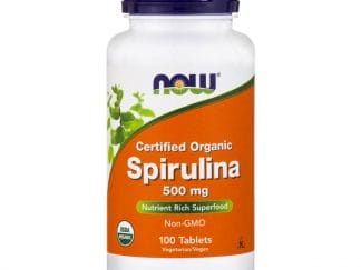 Now Foods Spirulina 500mg Organic Σπιρουλίνα για Τόνωση, Πηγή Πρωτεΐνης με Αντιοξειδωτική Δράση 100tabs