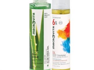 Macrovita Aloe Vera Gel 150ml & Δώρο Deep Tan Oil Spf6, 100ml