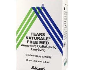 Alcon Tears Naturale Free Med Οφθαλμικές Σταγόνες σε Περιέκτες μιας Χρήσης, για την Ανακούφιση από την Ξηροφθαλμία 30x0.4 ml