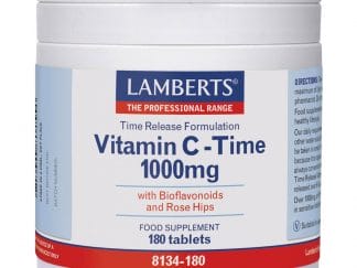 Lamberts Vitamin C Time Release Συμπλήρωμα Διατροφής Βιταμίνης C για Ένα Υγειές Ανοσοποιητικό Σύστημα 1000mg - 180 tabs
