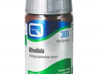 Quest Rhodiola 250mg Extract Συμπλήρωμα Διατροφής με Εκχύλισμα από τη Ρίζα του Φυτού Ροντιόλα για Ρύθμιση του Στρες 30tabs