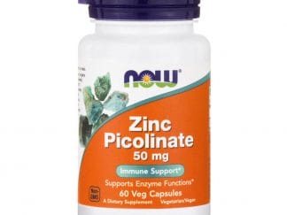Now Foods Zinc Picolinate 50mg Συμπλήρωμα Διατροφής, Ψευδάργυρος στην πιο Απορροφήσιμη Μορφή 60 vegcaps