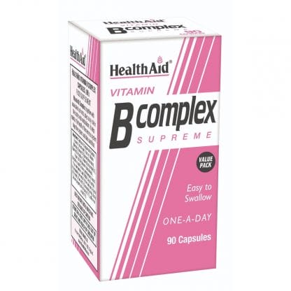 Health Aid Vitamin B Complex Σύμπλεγμα Βιταμινών Β, 90caps