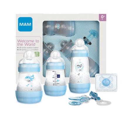 Mam Welcome to the World Σετ Δώρου 5 Τεμαχίων για Νεογέννητα Κωδ 660 από 0+ Μηνών - γαλάζιο