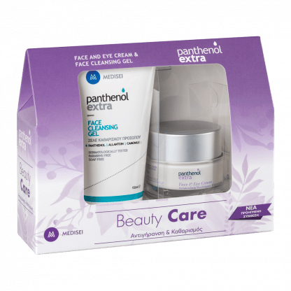 Medisei Panthenol Extra Face & Eye Κρέμα Προσώπου και Ματιών 50ml & Face Cleancing Gel Καθαρίζει και Δροσίζει το Πρόσωπο 150ml