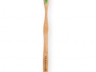 OLABamboo Toothbrush Ultra Soft Οδοντόβουρτσα Από 100% Μπαμπού Πολύ Μαλακή 1 Τεμάχιο - πράσινο