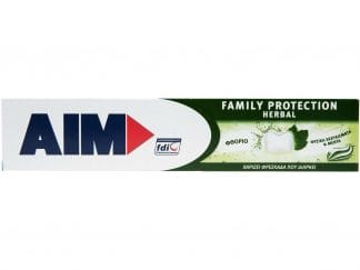 Aim Family Protection Herbal Οδοντόκρεμα με Φυσικά Εκχυλίσματα για Καταπολέμηση της Κακοσμίας & για Φρεσκάδα που Διαρκεί 75ml