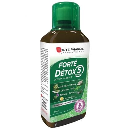 Forte Pharma Forte Detox 5 Organs Συμπλήρωμα Διατροφής για Αποτοξίνωση του Οργανισμού, Συνολική Δράση σε 5 Όργανα 500ml