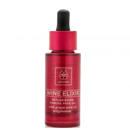 Apivita Wine Elixir Replenishing Firming Face Oil Λάδι Προσώπου για Αναδόμηση & Σύσφιξη 30ml