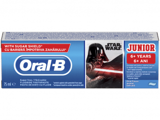 Oral-B Junior Star Wars Toothpaste Παιδική Οδοντόπαστα για Υγιή & Δυνατά Δόντια από 6 Ετών 75ml