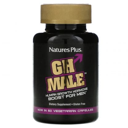 Nature's Plus GH Male Boost for Men Συμπλήρωμα Διατροφής για τη Φυσική Διέγερση της Ενδογενούς Αυξητικής Ορμόνης 60 Veg Caps