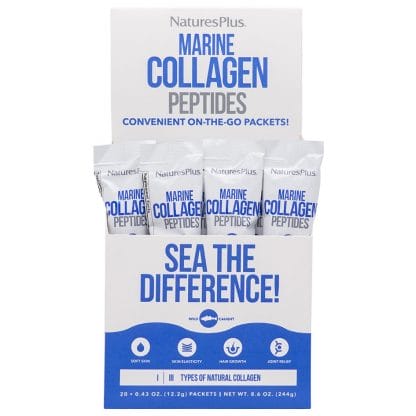 Nature's Plus Marine Collagen Peptides Συμπλήρωμα Διατροφής με Κολλαγόνο για την Υγείας του Δέρματος 20 Sachets x 12.2gr