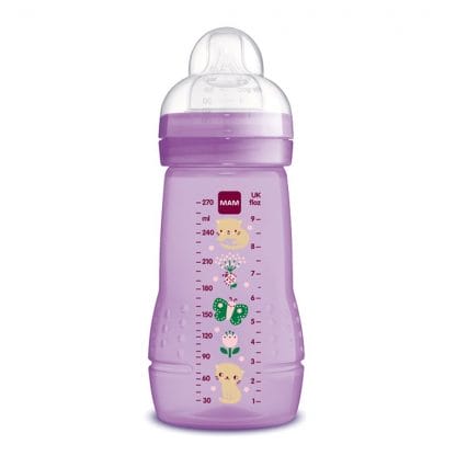 Mam Easy Active™ Baby Bottle 2+ Μηνών Κωδ 360S Μπιμπερό Πολυπροπυλενίου με Θηλή Σιλικόνης 270ml - Μωβ