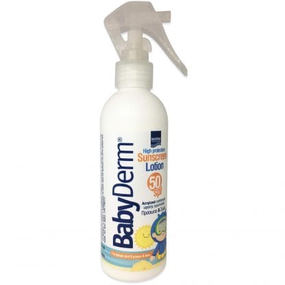 Babyderm Sunscreen Lotion Face & Body Παιδικό Αντηλιακό Γαλάκτωμα για Πρόσωπο & Σώμα για Βρέφη Spf50 , 6m+, 200ml