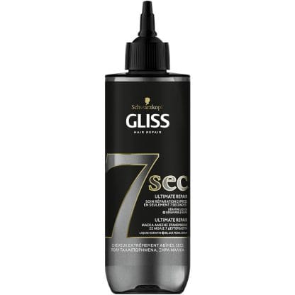 Schwarzkopf Gliss 7 sec Ultimate Repair Μάσκα Μαλλιών για Άμεση Επανόρθωση για Πολύ Ταλαιπωρημένα, Ξηρά Μαλλιά 200ml