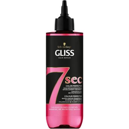 Schwarzkopf Gliss 7 sec Colour Perfectour Μάσκα Μαλλιών Άμεσης Επανόρθωσης σε για Βαμμένα ή με Ανταύγειες Μαλλιά 200ml