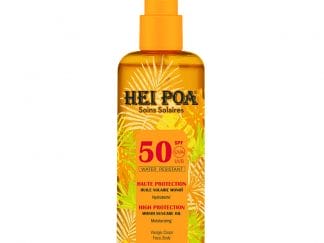 Hei Poa Soins Solaire Monoi Dry Oil Spf50 Tiare Spray Αντηλιακό Ξηρό Λάδι με Υψηλή Αντηλιακή Προστασία για Πρόσωπο & Σώμα 150ml