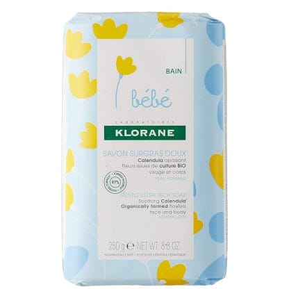 Klorane Bebe Gentle Ultra Rich Soap Βρεφικό Ήπιο Υπερλιπιδικό Σαπούνι για Πρόσωπο & Σώμα με Καταπραϋντική Καλέντουλα 250gr