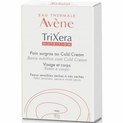 Avene Trixera Nutrition Pain Surgras au Cold Cream Υπερλιπαντική Πλάκα Καθαρισμού για Ευαίσθητο Ξηρό Δέρμα, Πρόσωπο & Σώμα 100gr
