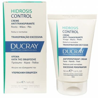 Ducray Hidrosis Control Creme Anti Transpirante Κρέμα Κατά της Εφίδρωσης για Πρόσωπο, Χέρια & Πόδια 50ml