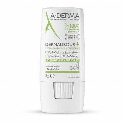 A-Derma Dermalibour+ Repairing CICA Εξυγιαντικό & Επανορθωτικό Stick για Φροντίδα Κάθε Μικροτραυματισμού & Μικροερεθισμού 8gr