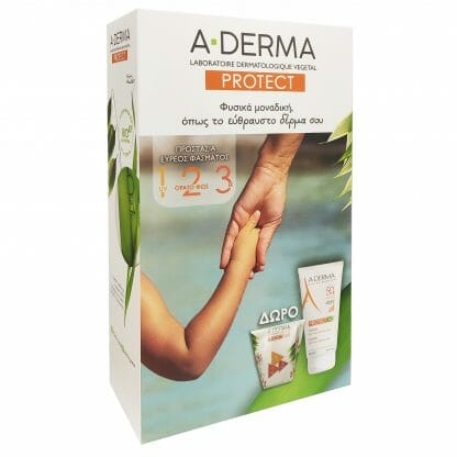 A-Derma Πακέτο Προσφοράς Protect AD Creme Spf50+ Αντηλιακή Κρέμα Πολύ Υψηλής Προστασίας 150ml & Δώρο Ισοθερμικό Τσαντάκι