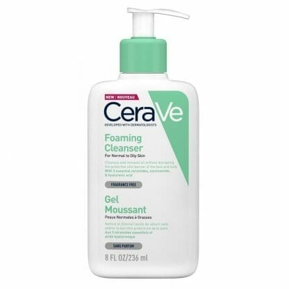CeraVe Foaming Cleanser Gel Καθαρισμού Προσώπου & Σώματος για Κανονική - Λιπαρή Επιδερμίδα - 236ml