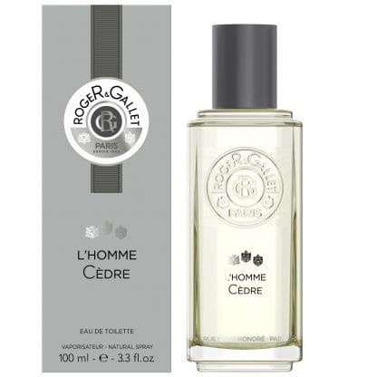 Roger & Gallet L'Homme Cedre Eau De Toilette Ανδρικό Αναζωογονητικό Άρωμα με Νότες Κέδρου, Λεμονιού & Κάρδαμο 100ml