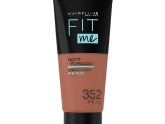 Maybelline Fit Me Matte + Poreless Foundation Ταυτίζεται Τέλεια με την Επιδερμίδα 30ml - Truffle Cacao