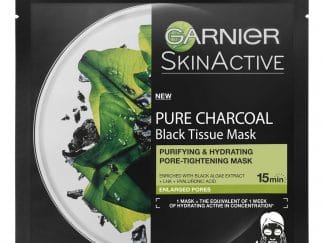 Garnier Skin Active Charcoal Tissue Mask Υφασμάτινη Μάσκα Ενυδάτωσης Προσώπου με Ενεργό Άνθρακα 28gr