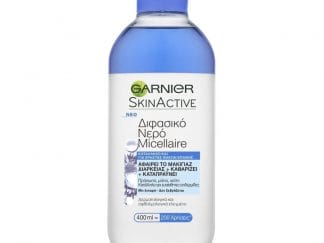 Garnier Skin Active Delicate Oil-Infused Cleansing Water Skin & Eyes Διφασικό Νερό Καθαρισμού Προσώπου Ματιών 400ml