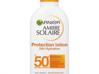 Garnier Ambre Solaire Protection Lotion 24h Hydration Spf50+ Πολύ Υψηλή Αντηλιακή Προστασία για Ενυδάτωση που Διαρκεί 200ml