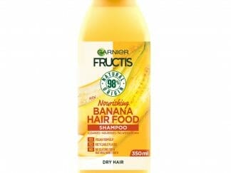 Garnier Fructis Hair Food Nourishing Shampoo Banana Θρεπτικό Σαμπουάν με Μπανάνα για Ξηρά Μαλλιά 350ml