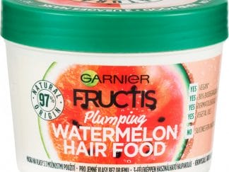 Garnier Fructis Hair Food Plumping Mask with Watermelon Μάσκα Μαλλιών 3 σε 1 με Καρπούζι που Χαρίζει Όγκο στα Λεπτά Μαλλιά 390ml
