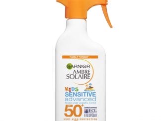 Garnier Ambre Solaire Kids Sensitive Advanced Trigger Spray Spf50+ Παιδικό Αντηλιακό Γαλάκτωμα Πολύ Υψηλής Προστασίας 300ml