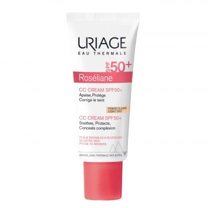 Uriage Eau Thermale Roseliane CC Tinted Cream Spf50+ Κρέμα Προσώπου με Χρώμα Πολύ Υψηλής Προστασίας Κατά της Ερυθρότητας 40ml
