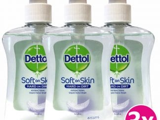 Dettol Πακέτο Προσφοράς Liquid Soap Sensitive Αντιβακτηριδιακό Υγρό Κρεμοσάπουνο Χεριών για Ευαίσθητες Επιδερμίδες 3x250ml