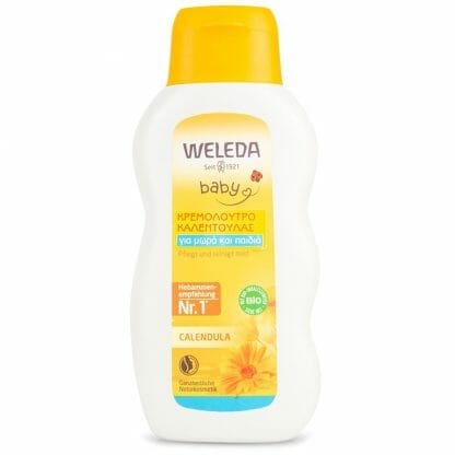 Weleda Baby Calendula Cream Bath Κρεμόλουτρο Καλέντουλας για Μωρά και Παιδιά 200ml