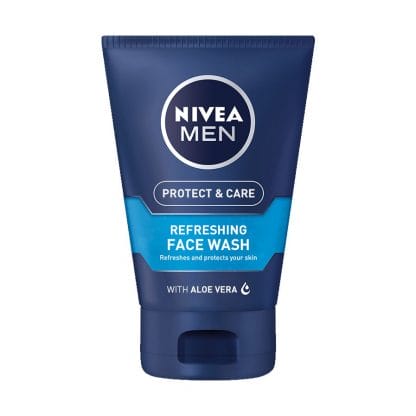 Nivea Men Protect & Care Deep Cleaning Face Wash Gel Τζελ Καθαρισμού Προσώπου για Αναζωογόνηση της Επιδερμίδας σε Βάθος 100ml