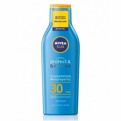Nivea Sun Protect & Bronze Spf30 Activates Natural Tan Αντηλιακό Γαλάκτωμα Σώματος Υψηλής Προστασίας για Φυσικό Μαύρισμα 200ml