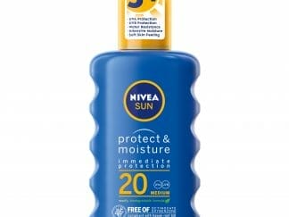 Nivea Sun Protect & Moisture Body Milk Spray Spf20 Αντηλιακό Γαλάκτωμα Σώματος Μεσαίας Αντηλιακής Προστασίας 200ml
