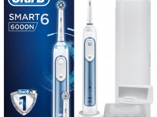 Oral-B Smart 6 6000 N Ηλεκτρική Οδοντόβουρτσα με Προηγμένες Λειτουργίες & Λειτουργία Bluetooth για Σύνδεση με το Smartphone