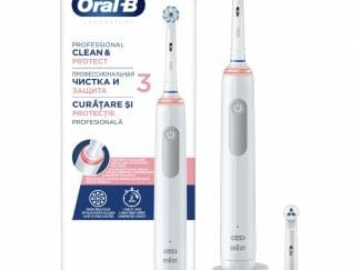 Oral-B Professional Clean & Protect 3 Ηλεκτρική Οδοντόβουρτσα, Προστατεύει τα Ούλα & Αφαιρεί Έως & 100% Περισσότερη Πλάκα