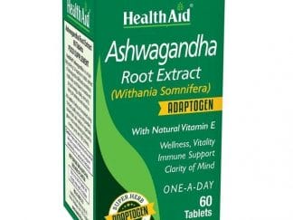 Health Aid Ashwagandha Root Extract για Ηρεμία, Ενέργεια & Υποστήριξη του Ανοσοποιητικού 60tabs