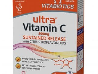 Vitabiotics Ultra Vitamin C 500mg Sustained Release Συμπλήρωμα Διατροφής με Βιταμίνη C για Τόνωση του Ανοσοποιητικού 60tabs