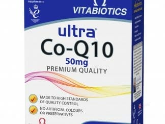 Vitabiotics Ultra Co-Q10 50mg Premium Quality Συμπλήρωμα Διατροφής με Υψηλής Ποιότητας Συνενζύμου Q10 Ιδανικό για Αθλητές 60tabs