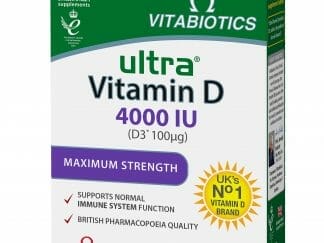 Vitabiotics Ultra Vitamin D 4000IU (D3 100μg) Συμπλήρωμα Διατροφής με Βιταμίνη D για την Υγεία Οστών, Δοντιών και Μυών 96tabs