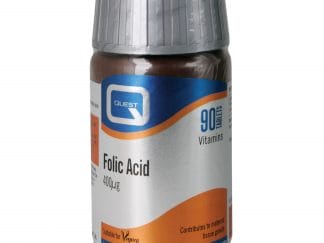 Quest Folic Acid 400μg Συμπλήρωμα Διατροφής με Φυλλικό Οξύ που Συμβάλλει στην Ανάπτυξη του Μητρικού Ιστού στην Εγκυμοσύνη 90tabs