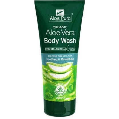 Aloe Pura Organic Aloe Vera Soothing & Refreshing Body Wash Αναζωογονητικό & Καταπραϋντικό Αφρόλουτρο με Αλόη Βέρα 200ml